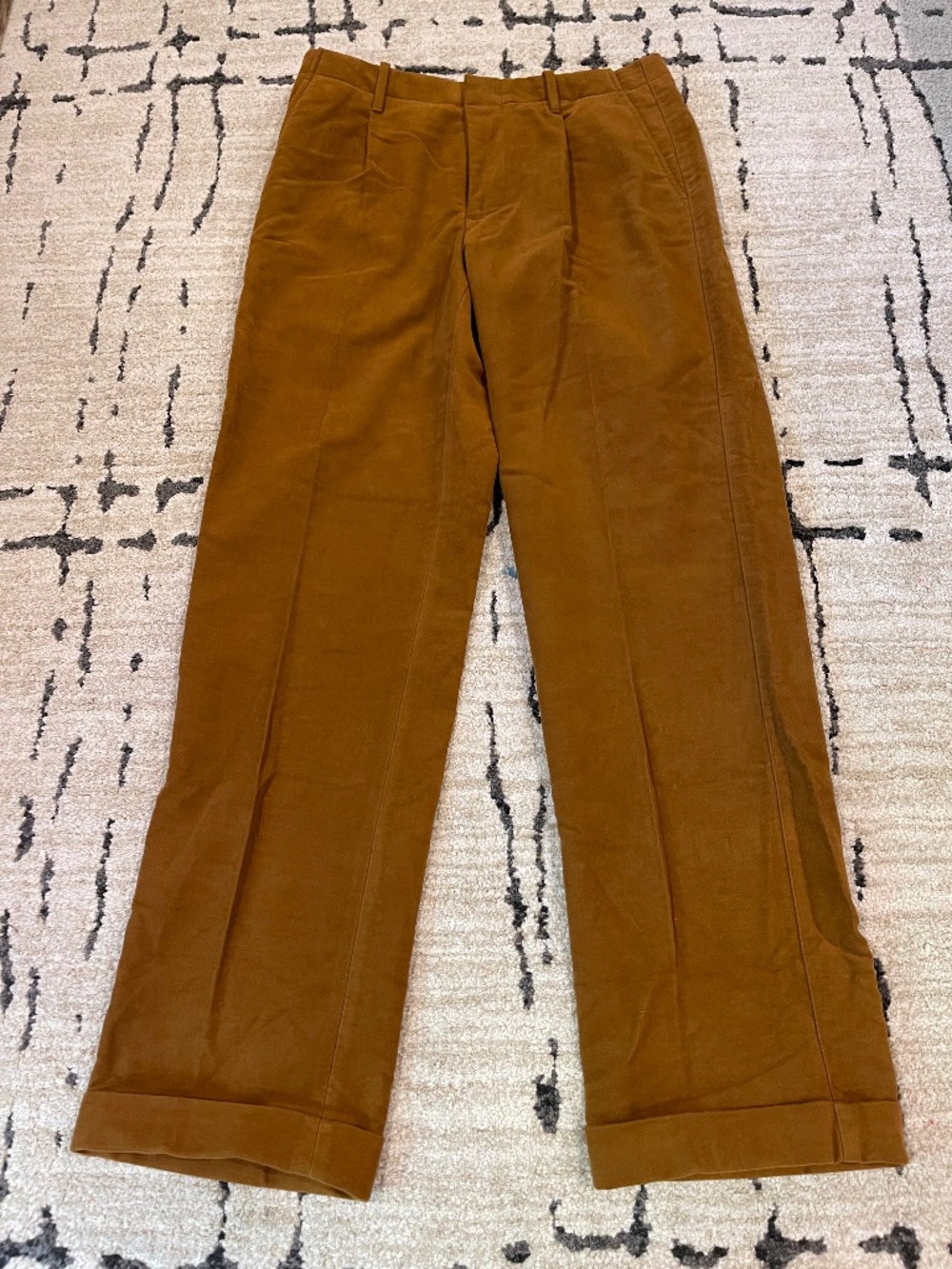 J Crew Kenmare Relaxed-fit pleated suit pant in Italian moleskin 31x34 NWT